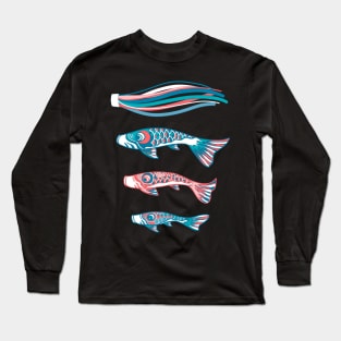 The Japanese spring koinobori Long Sleeve T-Shirt